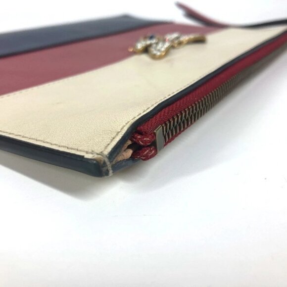 GUCCI 476077 BEE Bee Border Pearl Rhinestone Bag Pouch Clutch bag - Picture 11 of 16